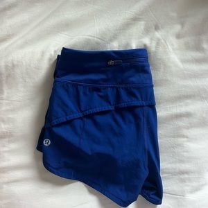 LULULEMON speed up shorts, rare royal blue.